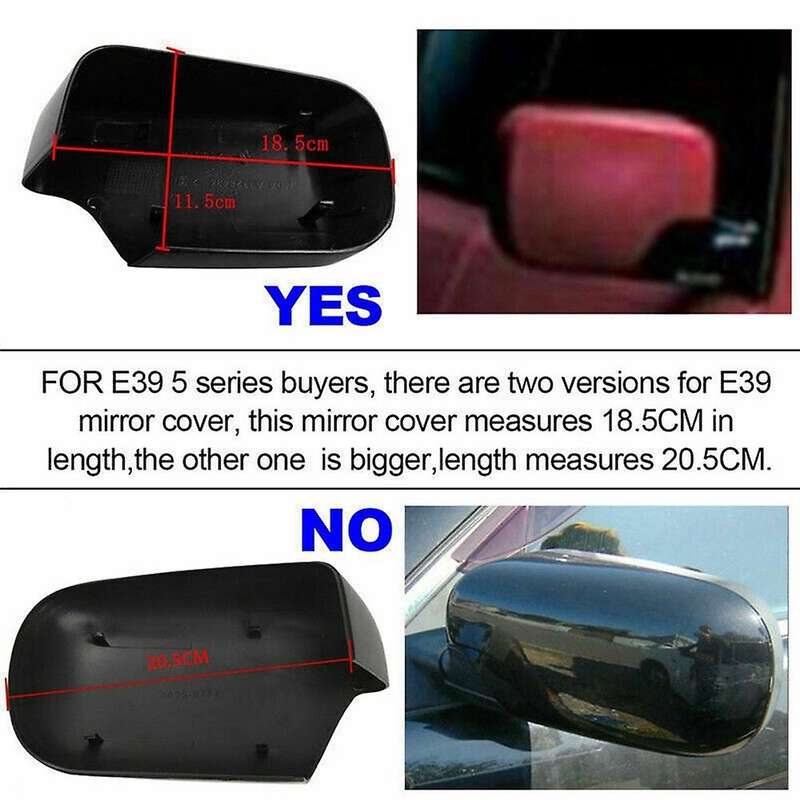 Left Side Matte Black Side Rearview Door Mirror Cover Cap