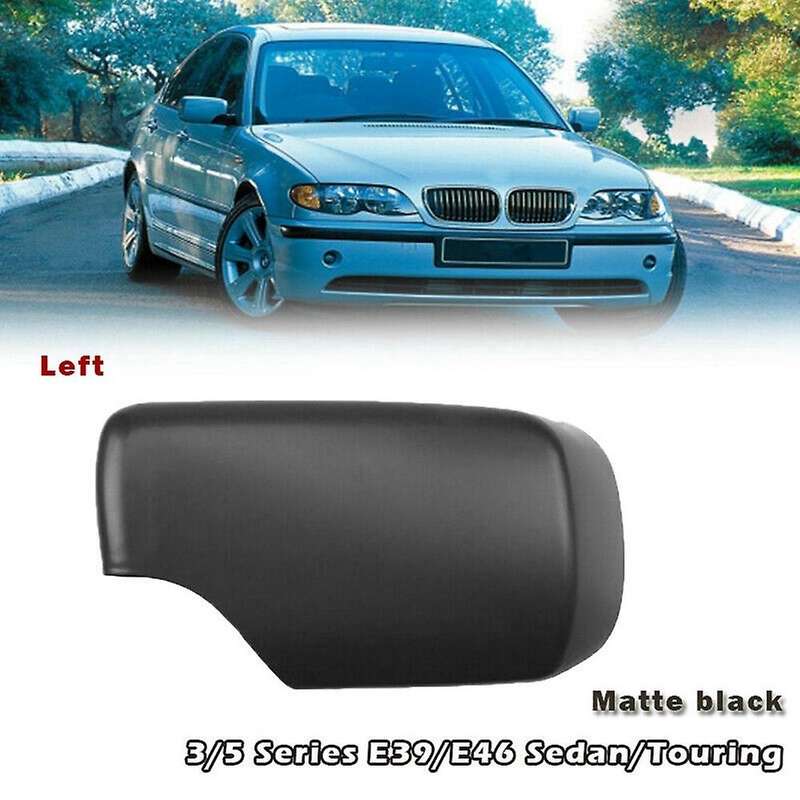 Left Side Matte Black Side Rearview Door Mirror Cover Cap