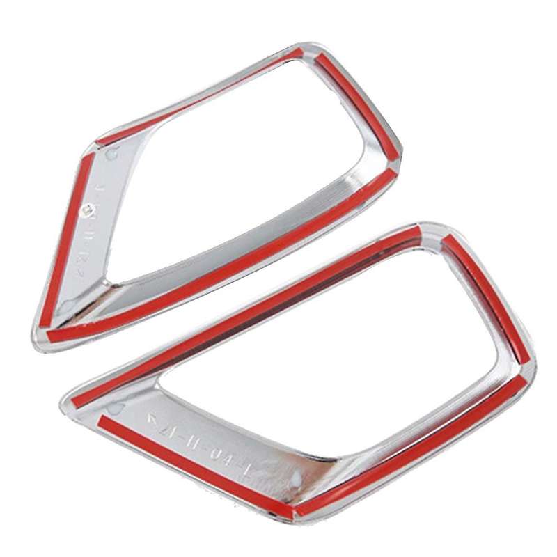 Car Rear Fog Light Lamp Cover Trim Bezel Frame Styling Silver