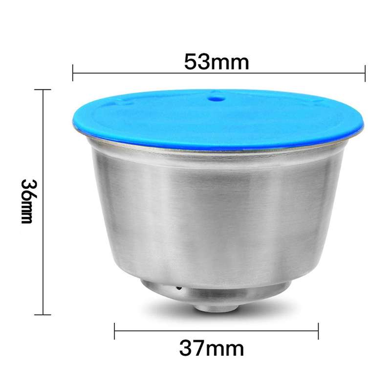 2x Reusable Capsula,stainless Steel Coffee Filter (with Spoon&brush)