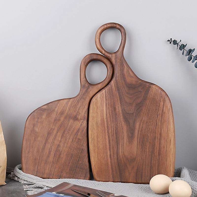 Black Walnut Wood Cutting Board Creative Whole Tray Fruit Chopping -a