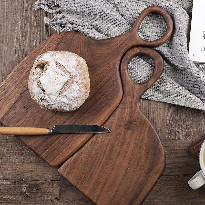 Black Walnut Wood Cutting Board Creative Whole Tray Fruit Chopping -a