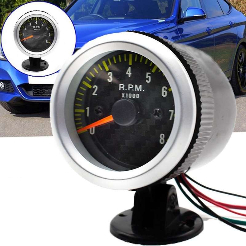 Tachometer Tacho Gauge 52mm Universal Car 12vled Meter Speedometer