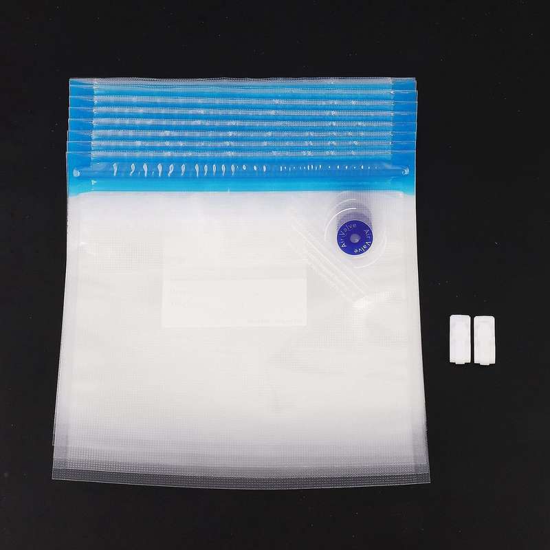 Bags Kit,20 Reusable Bpa Free Food Vacuum Zipper Sealer Bags