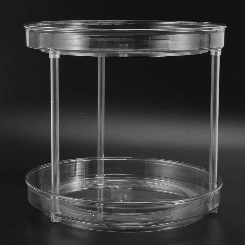 2 Tier Lazy Susan Turntable,cabinet Organizer for Pantry, Plastic