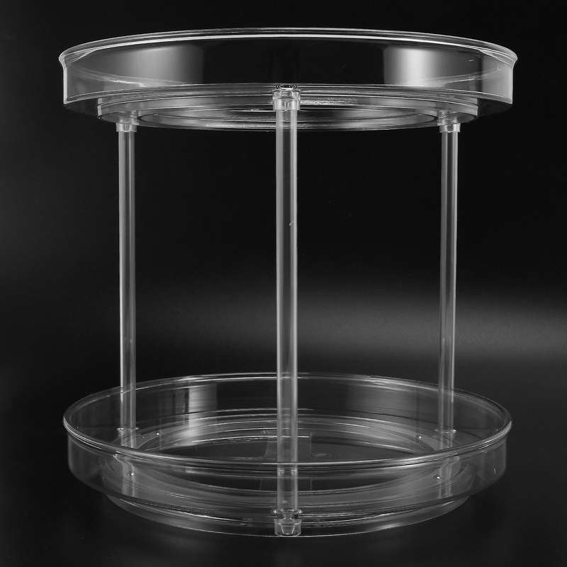 2 Tier Lazy Susan Turntable,cabinet Organizer for Pantry, Plastic
