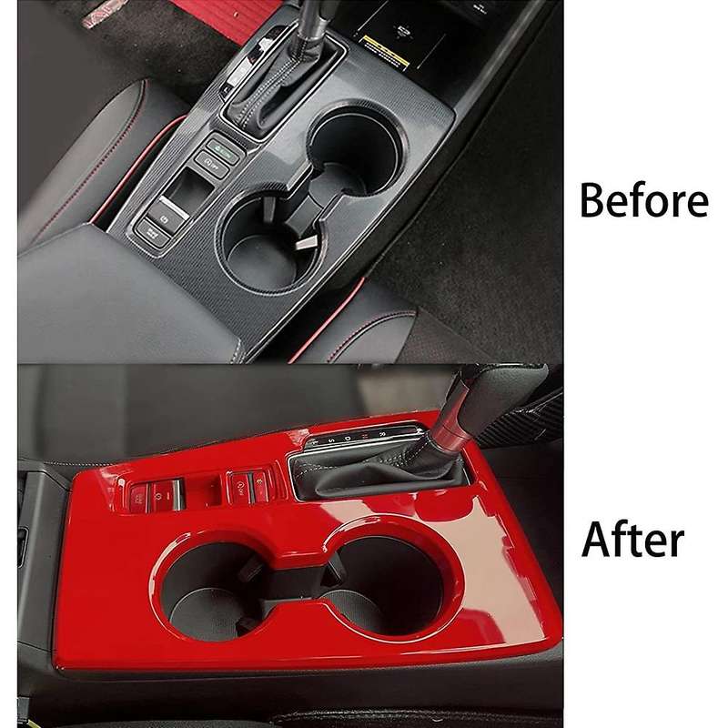 For Honda Civic 2022 Center Console Gear Shift Panel Cover Trim ,red