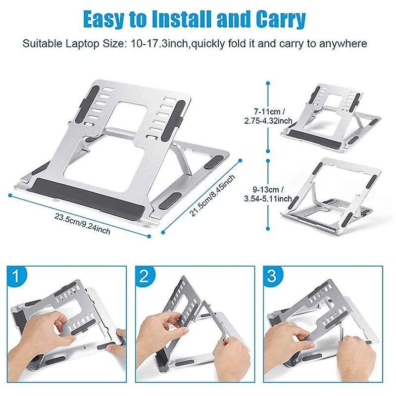 Ergonomic Laptop Riser Stand for 15inch Laptop, Windows & Mac Devices