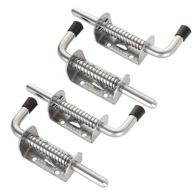 4 Pack 5 Inch Spring Loaded Latch Pin 304 Stainless Steel Door Lock
