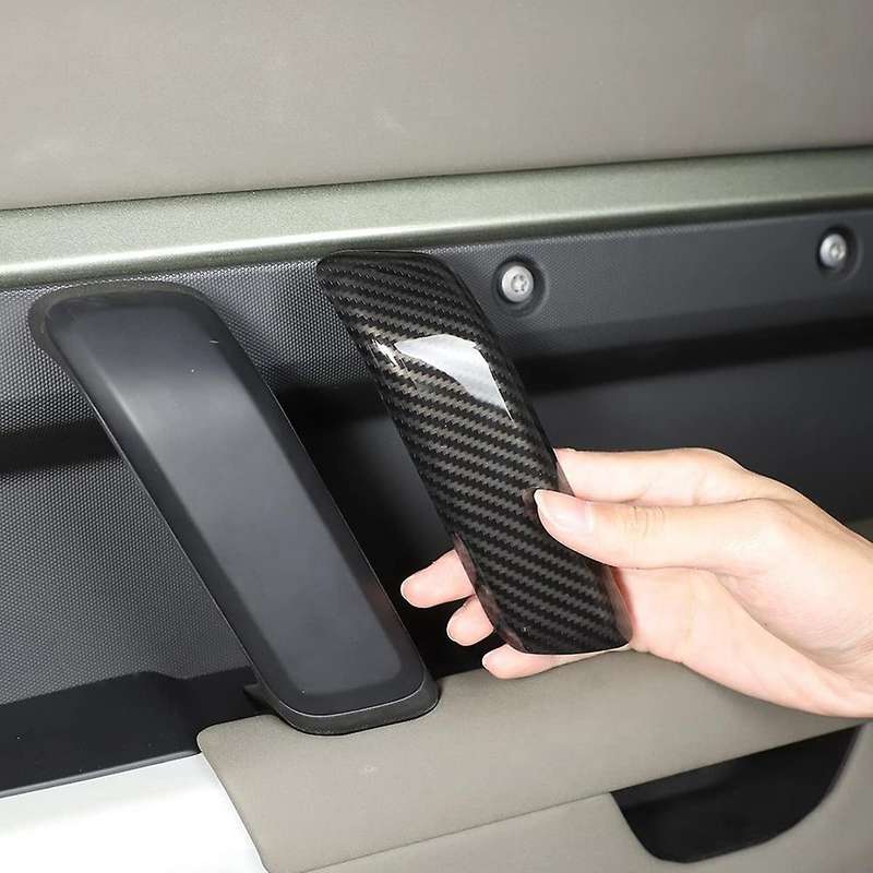 For Land Rover Defender 110 2020-2022 Car Inner Door Handle,carbon