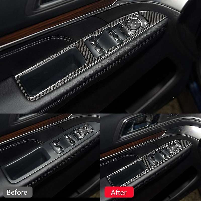 Carbon Fiber Window Switch Panel for Ford Explorer 2013-2019