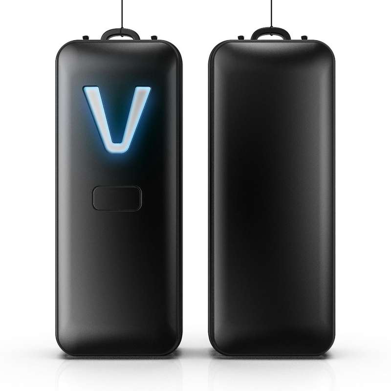 Personal Wearable Air Purifier Necklace Portable Air Freshener Black