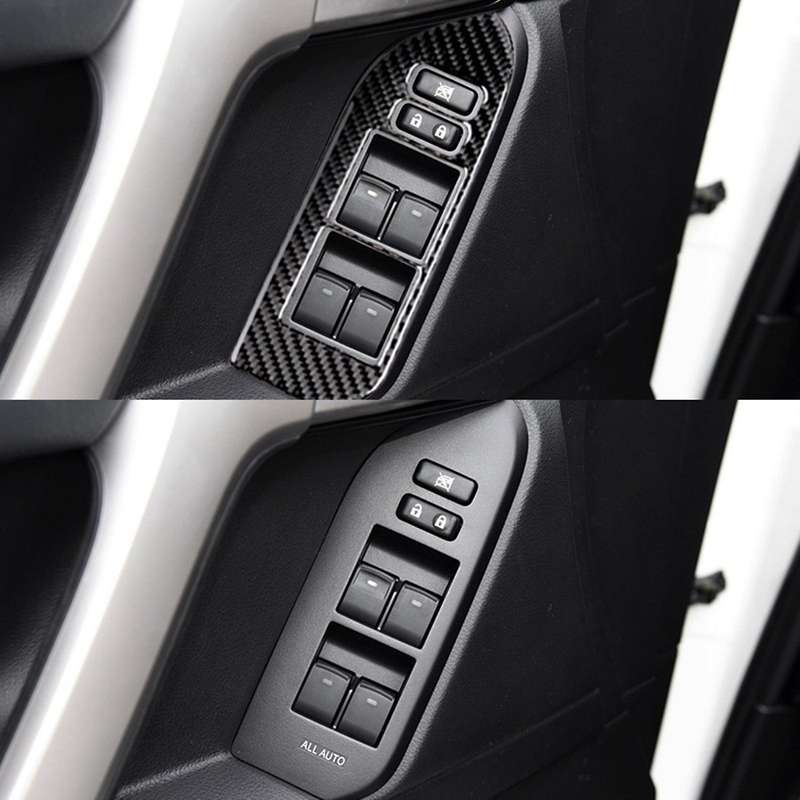 Car Window Lift Switch Trim for Toyota Land Cruiser Prado 2010-2018