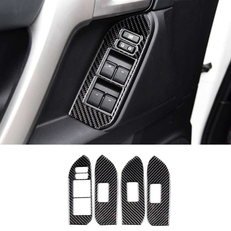 Car Window Lift Switch Trim for Toyota Land Cruiser Prado 2010-2018