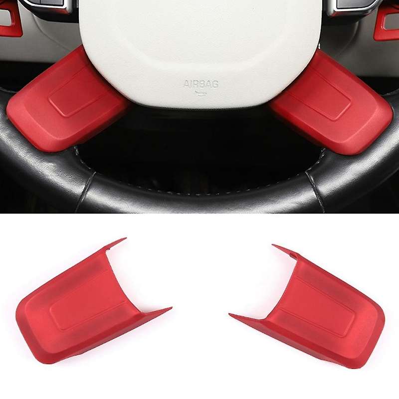 Car Steering Wheel Lower Trim Cover for Land Rover Discovery(red)