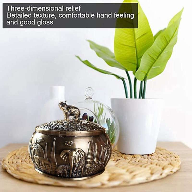Windproof Ashtray with Lid for Cigarettes Unique Fancy Home Decor