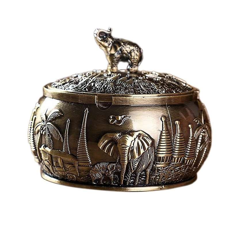 Windproof Ashtray with Lid for Cigarettes Unique Fancy Home Decor