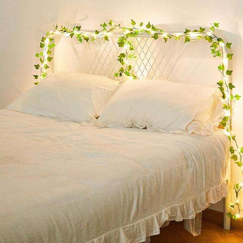 2x Solar Maple Leaf Lights Waterproof for Garden Decoration-5m 50led
