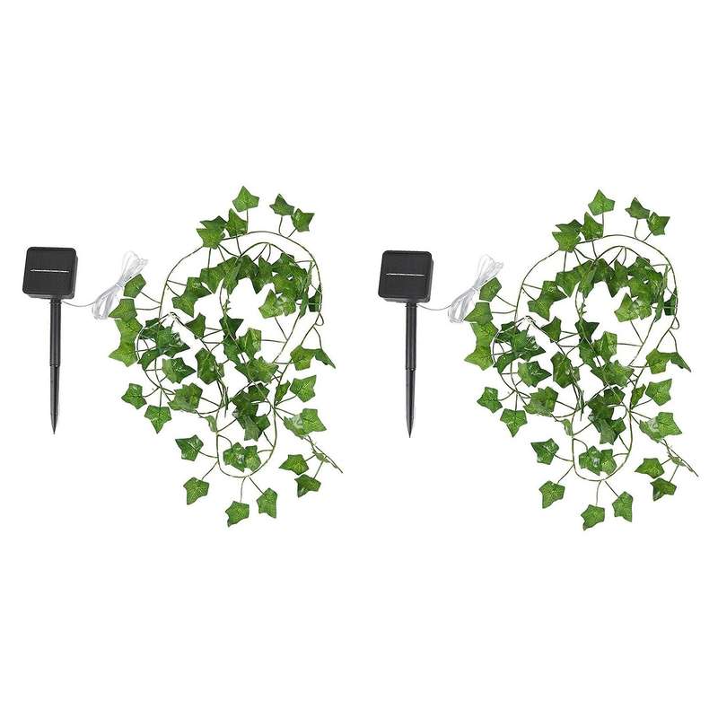 2x Solar Maple Leaf Lights Waterproof for Garden Decoration-5m 50led