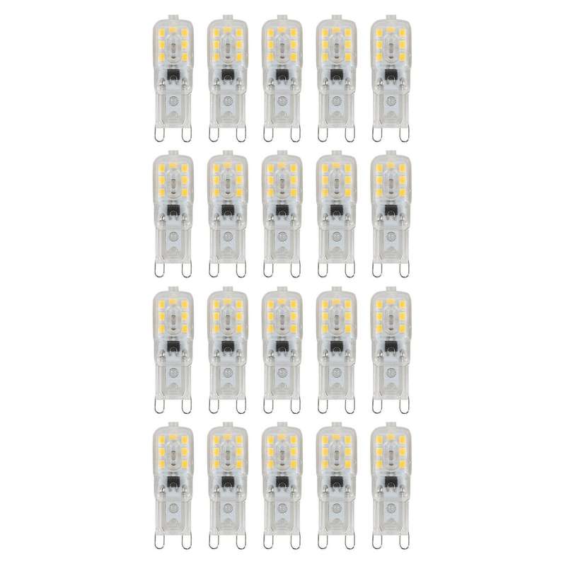 20 X G9 5w Led Bulb Replace Light Lamps Ac220-240v, Warm White