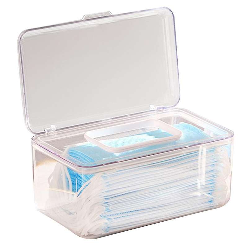 Mask Box, Transparent Paper Box, Desktop Tissue Box(transparent)
