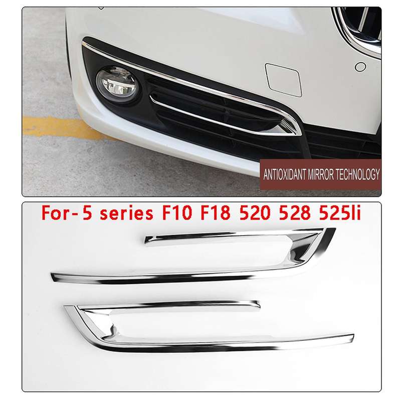 Fog Lamp Grille Front Fog Light Trim Frame For-bmw 5 Series