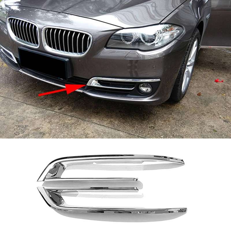 Fog Lamp Grille Front Fog Light Trim Frame For-bmw 5 Series