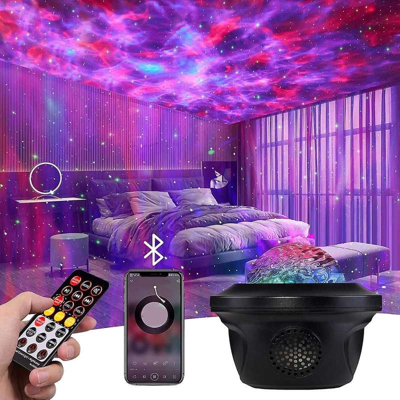 Star Projector with Bluetooth Music Speaker Remote Control