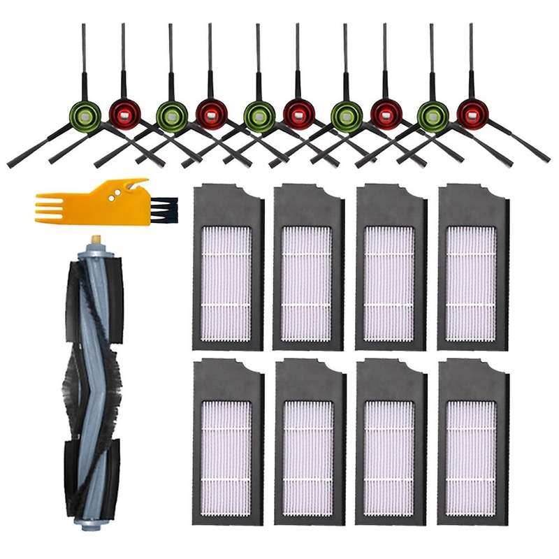 20pcs Replacement Parts for Ecovacs Hepa Filter Main Side Brush