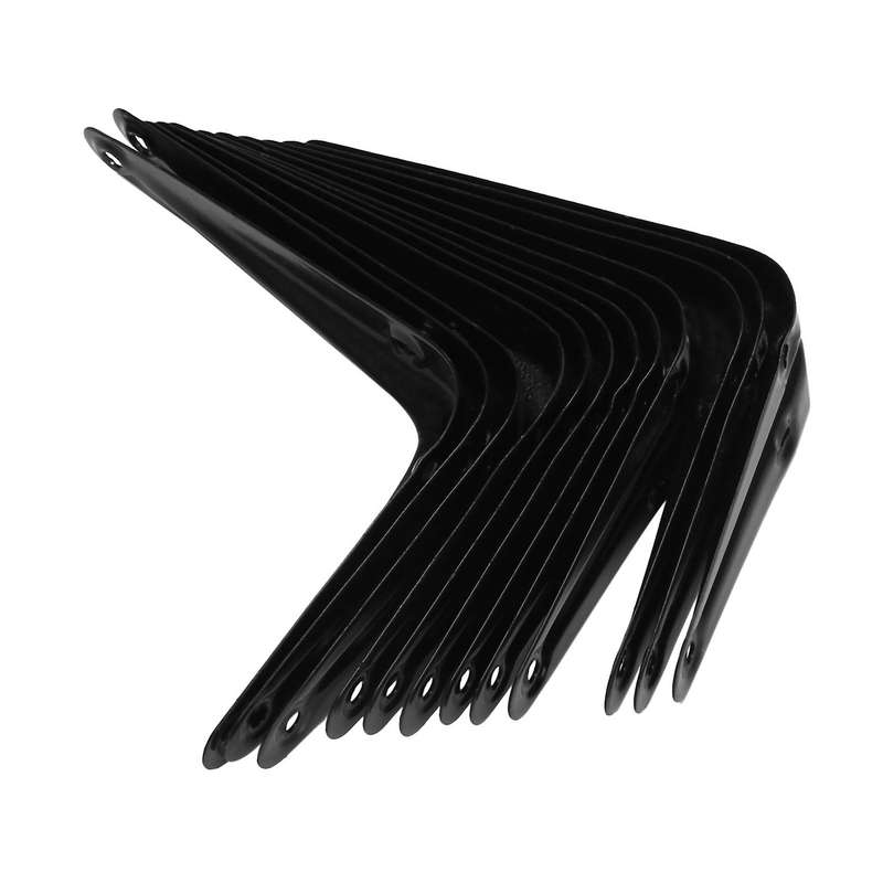 20 Pack Shelf Brackets Heavy Duty Black Metal Floating Shelf Bracket
