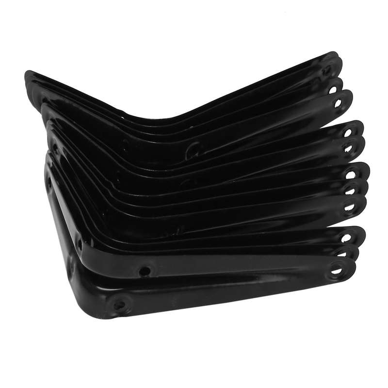 20 Pack Shelf Brackets Heavy Duty Black Metal Floating Shelf Bracket