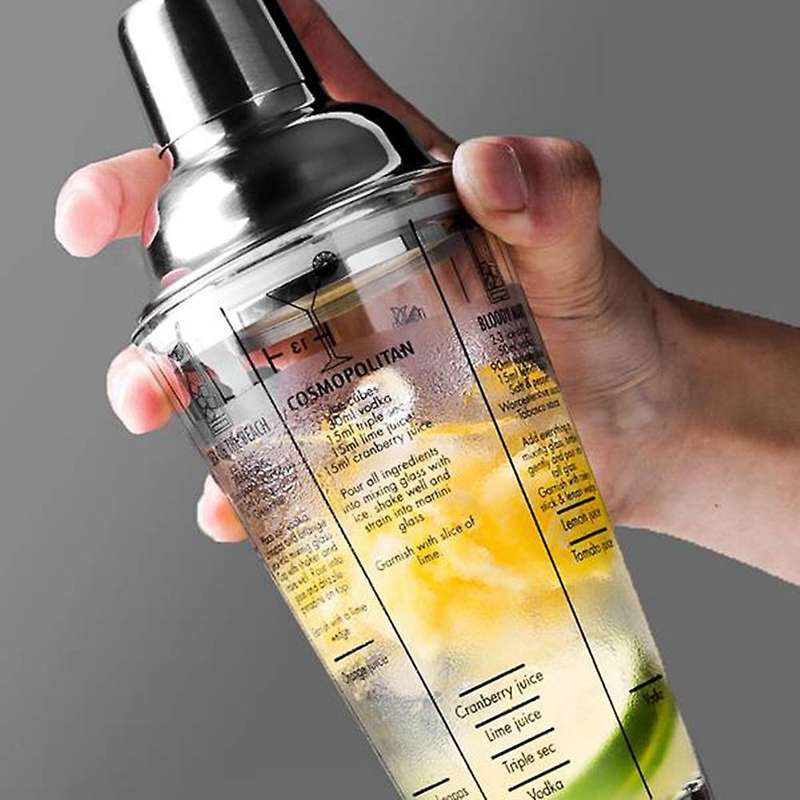 Glass Snow Gram Cup Shaker Glass Cocktail Glass Hand Shake