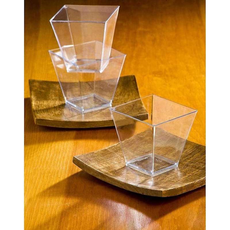 Plastic Dessert Cups, Clear Plastic Parfait Appetizer Cups Mini