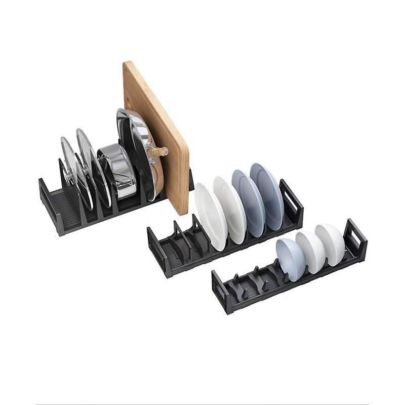 Kitchen Free Perforated Space Aluminum Drain Tableware Storage Rack-b
