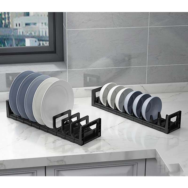 Kitchen Free Perforated Space Aluminum Drain Tableware Storage Rack-b