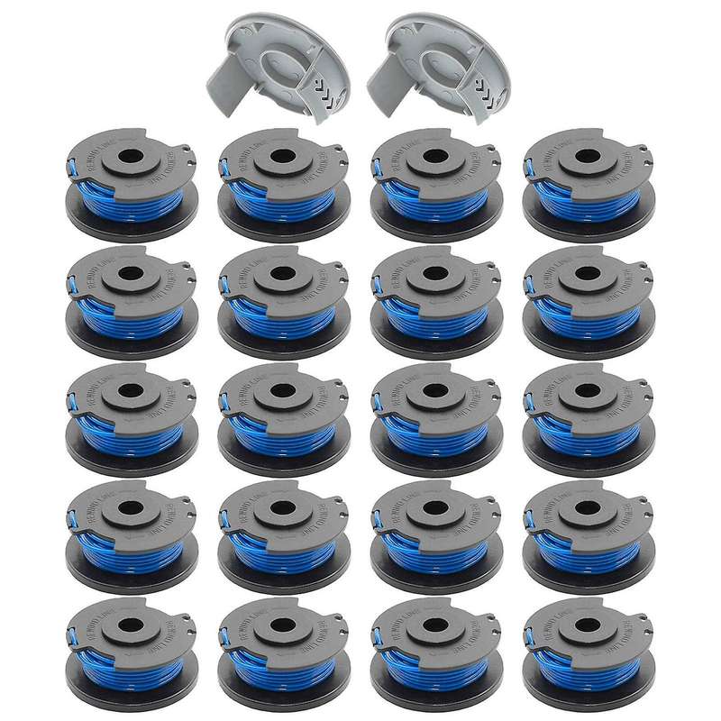 Autofeed String Trimmer Spool Line for Ryobi One+ (20 Spool +2 Cap)