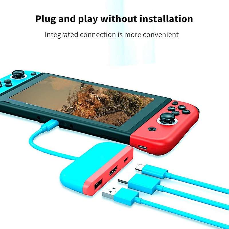 Type-c to Hdmi-compatible Usb3.0 Pd 3-in-1 Docking Station