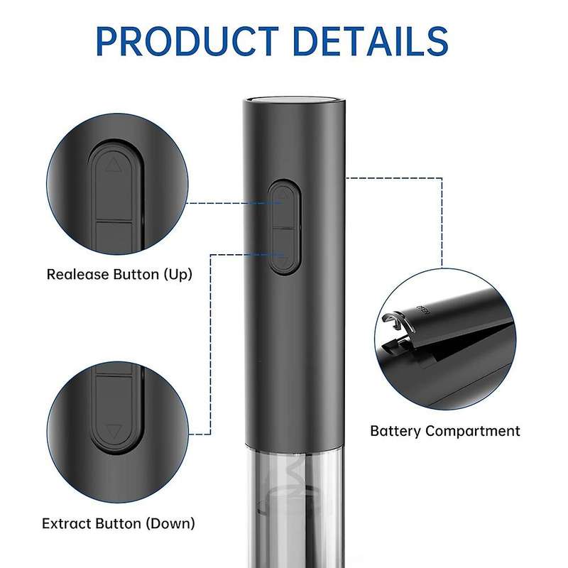 Electric Corkscrew Set, Electric Corkscrew for Home, Restaurant, Bar