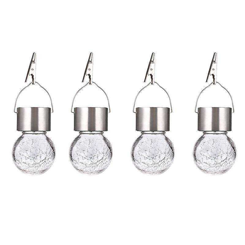 4 Pcs Hanging Solar Lights Christmas Decorations, for Garden, Yard