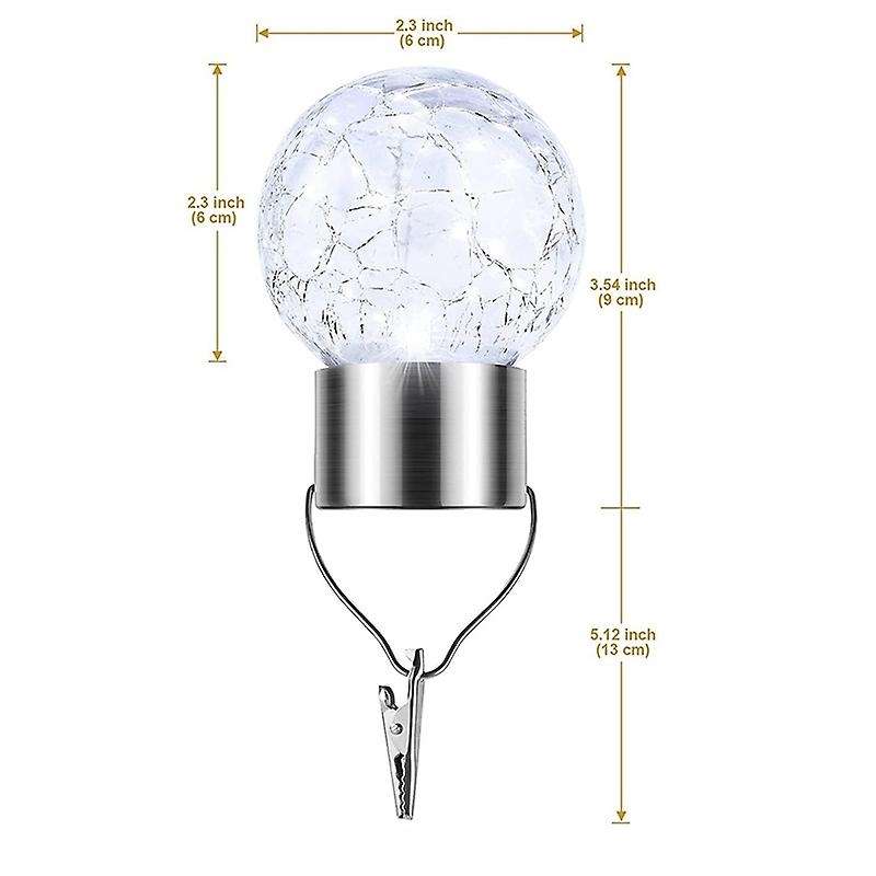 4 Pcs Hanging Solar Lights Christmas Decorations, for Garden, Yard