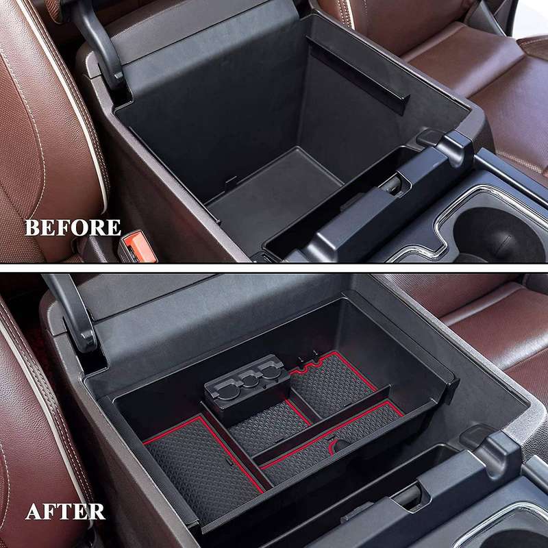 Fit for Chevy Silverado 2014-2018 Center Console Organizer Box