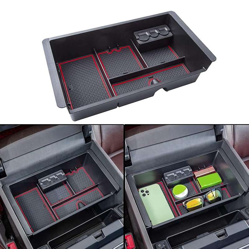 Fit for Chevy Silverado 2014-2018 Center Console Organizer Box