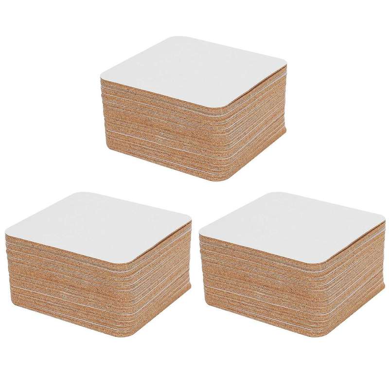 Self-adhesive Cork Coasters for Diy Crafts Supplies (150, Square)