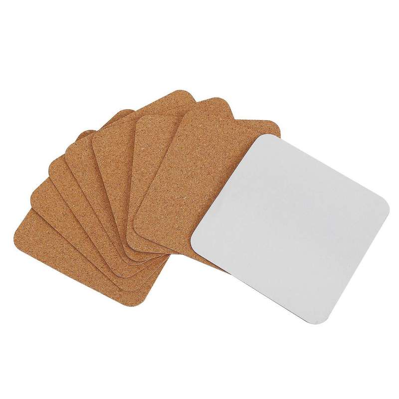 Self-adhesive Cork Coasters for Diy Crafts Supplies (150, Square)