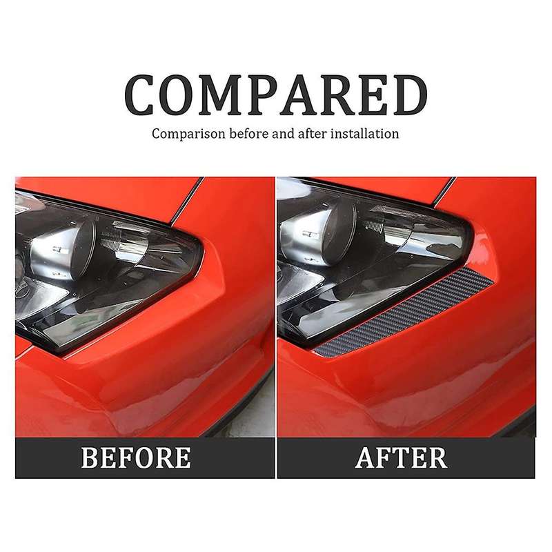 Carbon Fiber Headlight Eyebrow Cover for Nissan Gtr R35 2008-2016