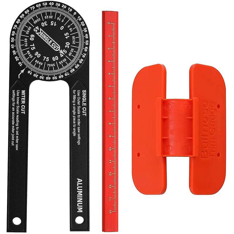Miter Saw Protractor,aluminum Angle Finder for Miter Cuts, Carpentry