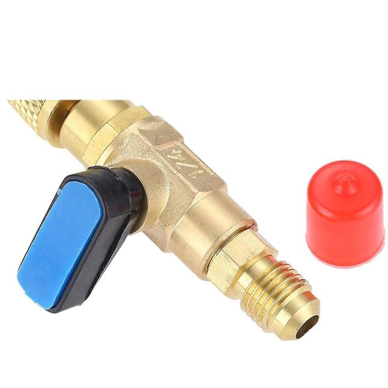 Angled Compact Ball Valve 1/4 Inch Sae, 3pcs R410a R134a Shut Valves