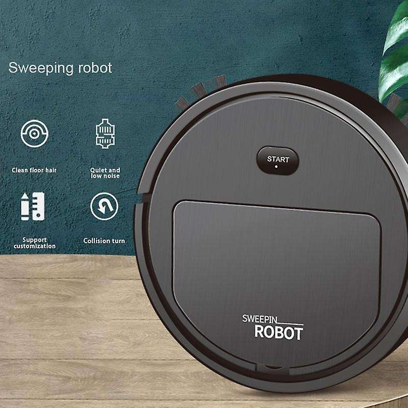3-in-1 Household Cleaning Machine Automatic Vacuum Cleaner,black