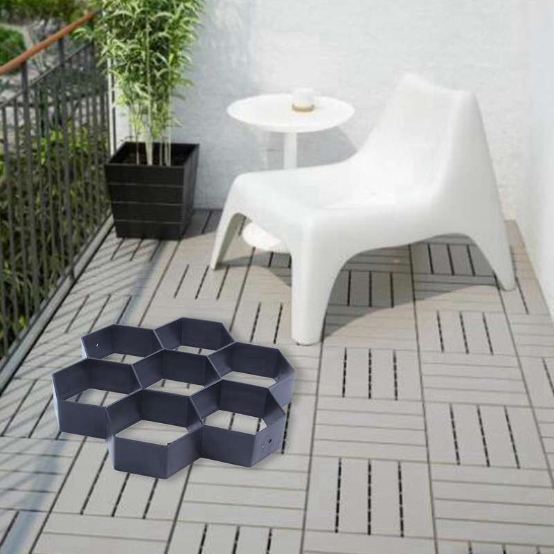 3x Diy Patio Walk Maker Stepping Stone Concrete Paver Mold 30 X 30cm
