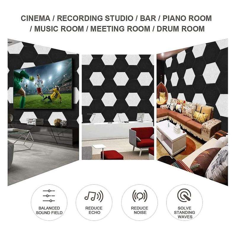 Hexagon Acoustic Panels Padding Hexagon Acoustic Absorption Panel